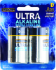 D Ultra Alkaline Batteries, 2ct