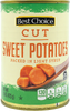 Cut Sweet Potatoes 