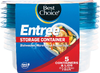 Entree Size Food Container, 5ct - Cardboard Wrapper
