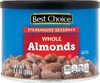 Steakhouse Seasoned Whole Almonds - 8.5oz Canister